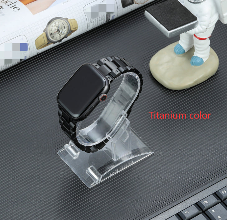 Integrated Small Square Titanium Alloy Watch Strap