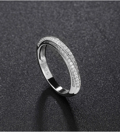 Mobius Strip Moissanite Cord For Braiding Ring Women