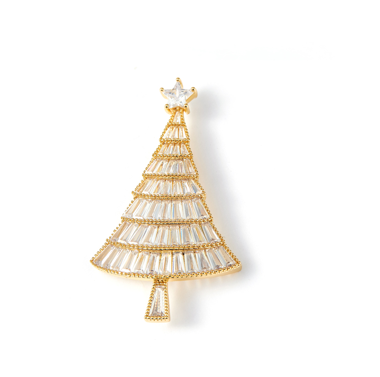 Christmas Tree Brooch High End Luxury Temperament